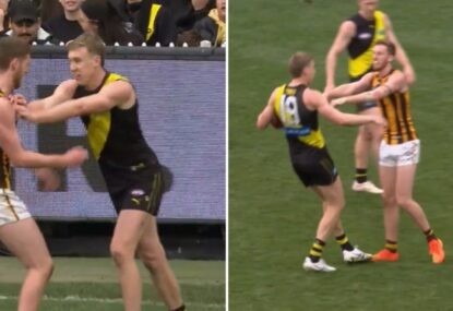 Young Hawk tries to get under the skin of a rampaging Lynch... then cracks first himself