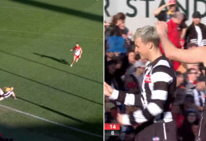 Collingwood turn piece of cake goal into a dog's breakfast