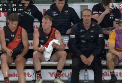 The telling footage that has Cornes believing Essendon have 'checked out' on their coach