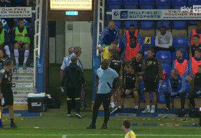 WATCH: Sheffield Wednesday player chucks a mini tantrum after being subbed off