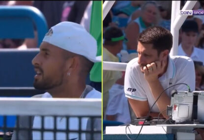 'Stop using the F-word!' Kyrgios taken to task for foul language during latest blow-up