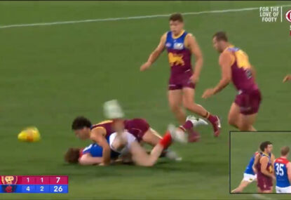 Is Cam Rayner in finals strife for this dangerous tackle?
