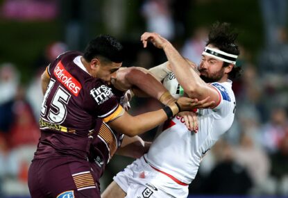 'We just let it go': Kevvie laments last six weeks as Broncos nosedive out of finals with Dragons defeat