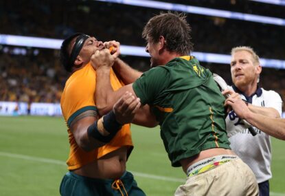 Wallabies DIY player ratings from the 2nd Springboks Test: Fails, fails everywhere as Koroibete crashes back to earth
