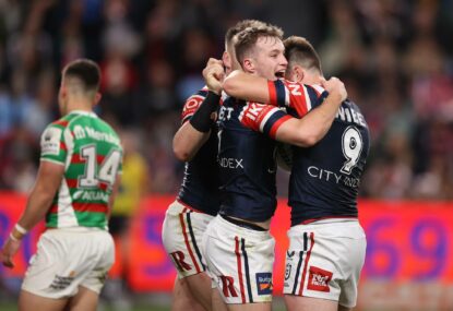 Robinson says Manu 'doesn't look great' for finals after injury mars Roosters win on SFS opening night