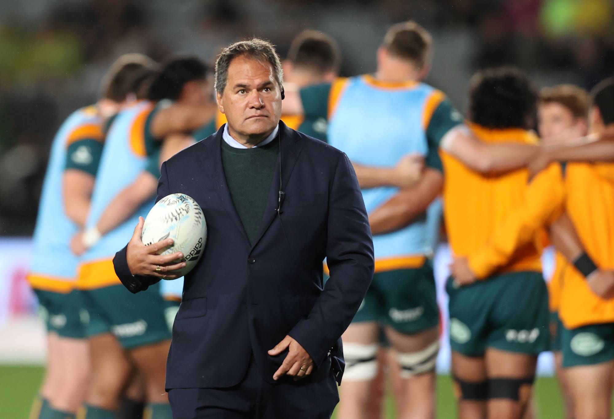 Wallabies head coach Dave Rennie looks on ahead of The Rugby Championship and Bledisloe Cup match between the New Zealand All Blacks and the Australia Wallabies at Eden Park on September 24, 2022 in Auckland, New Zealand. (Photo by Phil Walter/Getty Images)