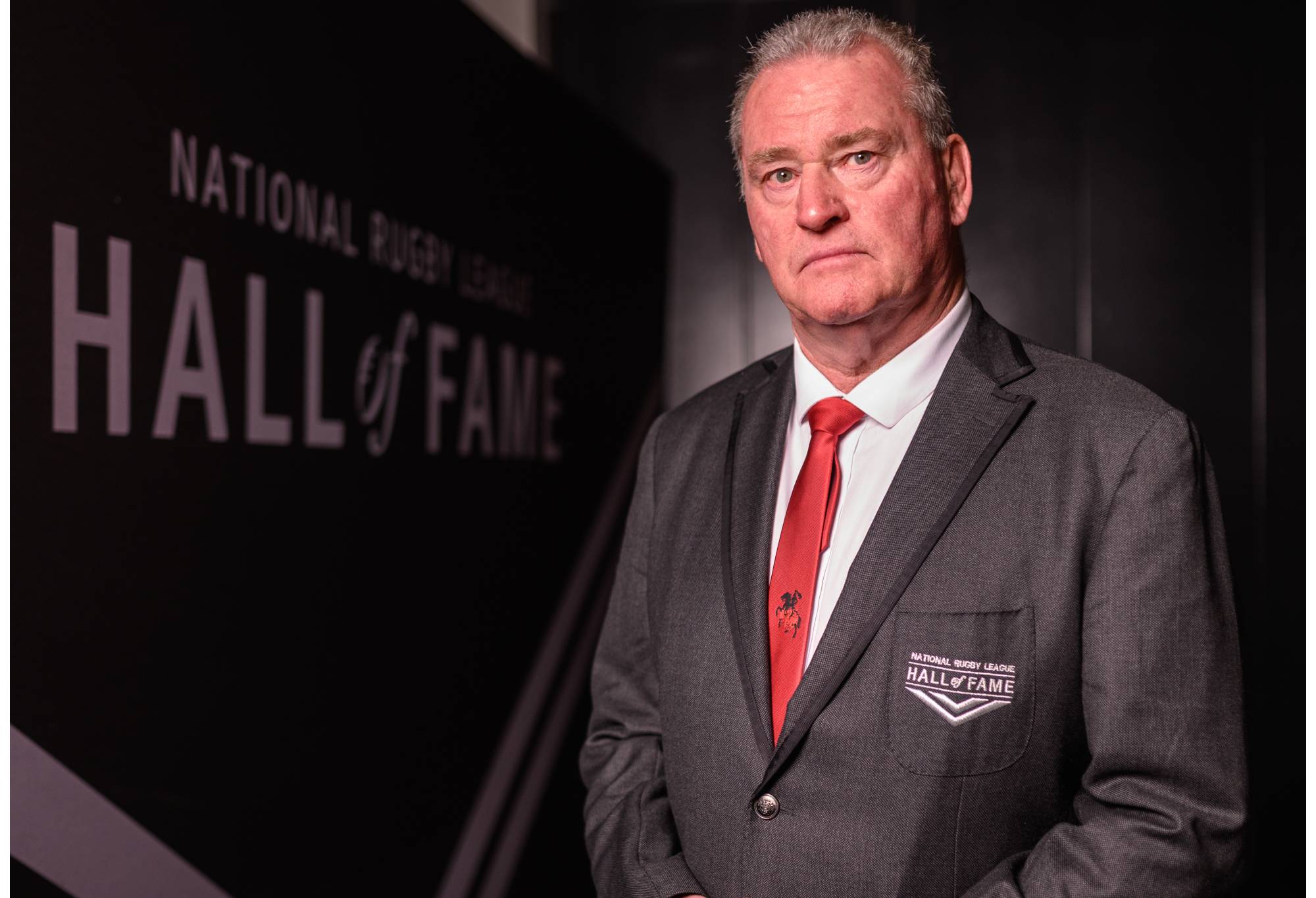 SYDNEY, AUSTRALIA - AUGUST 14: Craig Young poses for a portrait after being inducted into the 2019 NRL Hall of Fame at Carriageworks on August 14, 2019 in Sydney, Australia. (Photo by James Gourley/Getty Images)