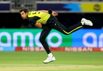Starc warms up for World Cup in red-hot fashion with hat-trick but rain robs Aussies of victory over Dutch