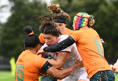 REACTION: 'We're sacrificing for Australia' - Sharni's plea for rugby to rally after Wallaroos swept aside