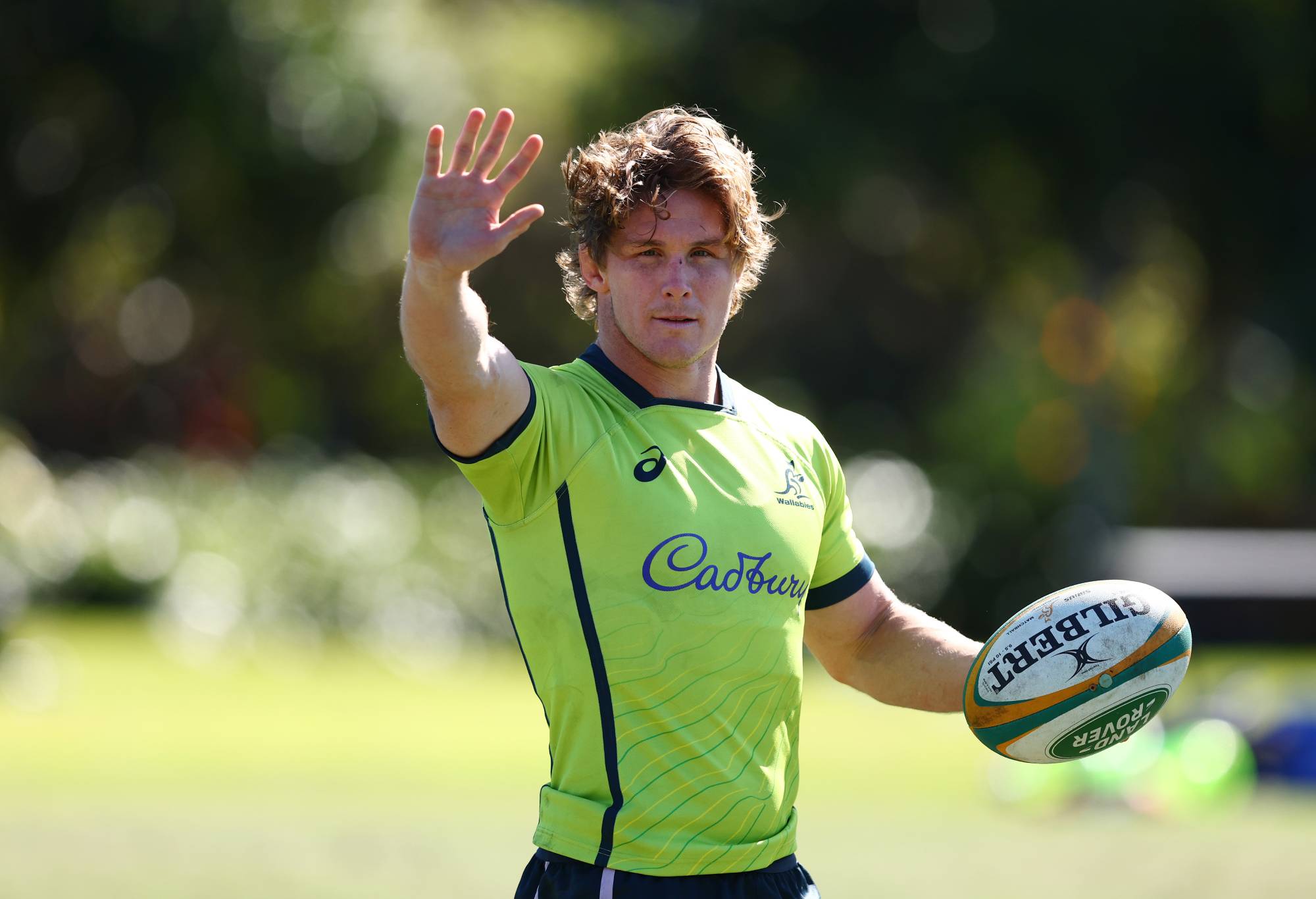 Michael Hooper during Australia Wallabies Training Session at Royal Pines Resort on July 13, 2022 in Gold Coast, Australia. (Photo by Chris Hyde/Getty Images)
