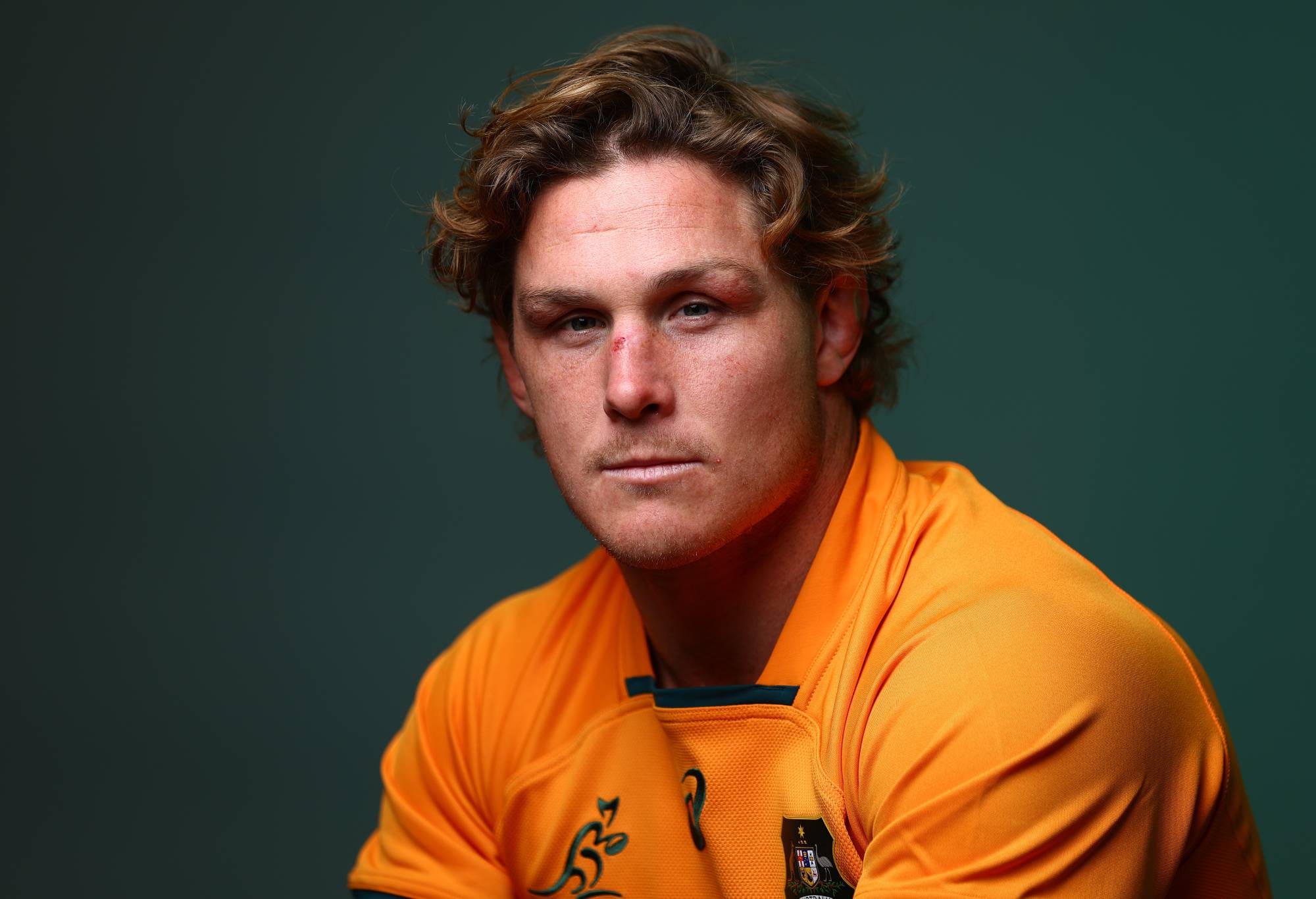 Michael Hooper poses during the Australian Wallabies 2022 team headshots session on June 24, 2022 in Sunshine Coast, Australia. (Photo by Chris Hyde/Getty Images for Rugby Australia)