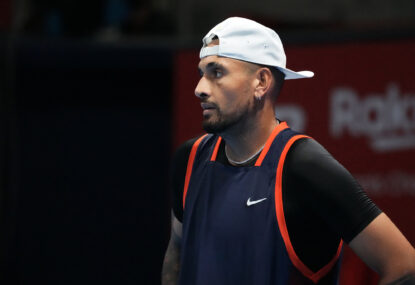 Four from four: Kyrgios completes unwanted 'grand slam', withdraws from US Open