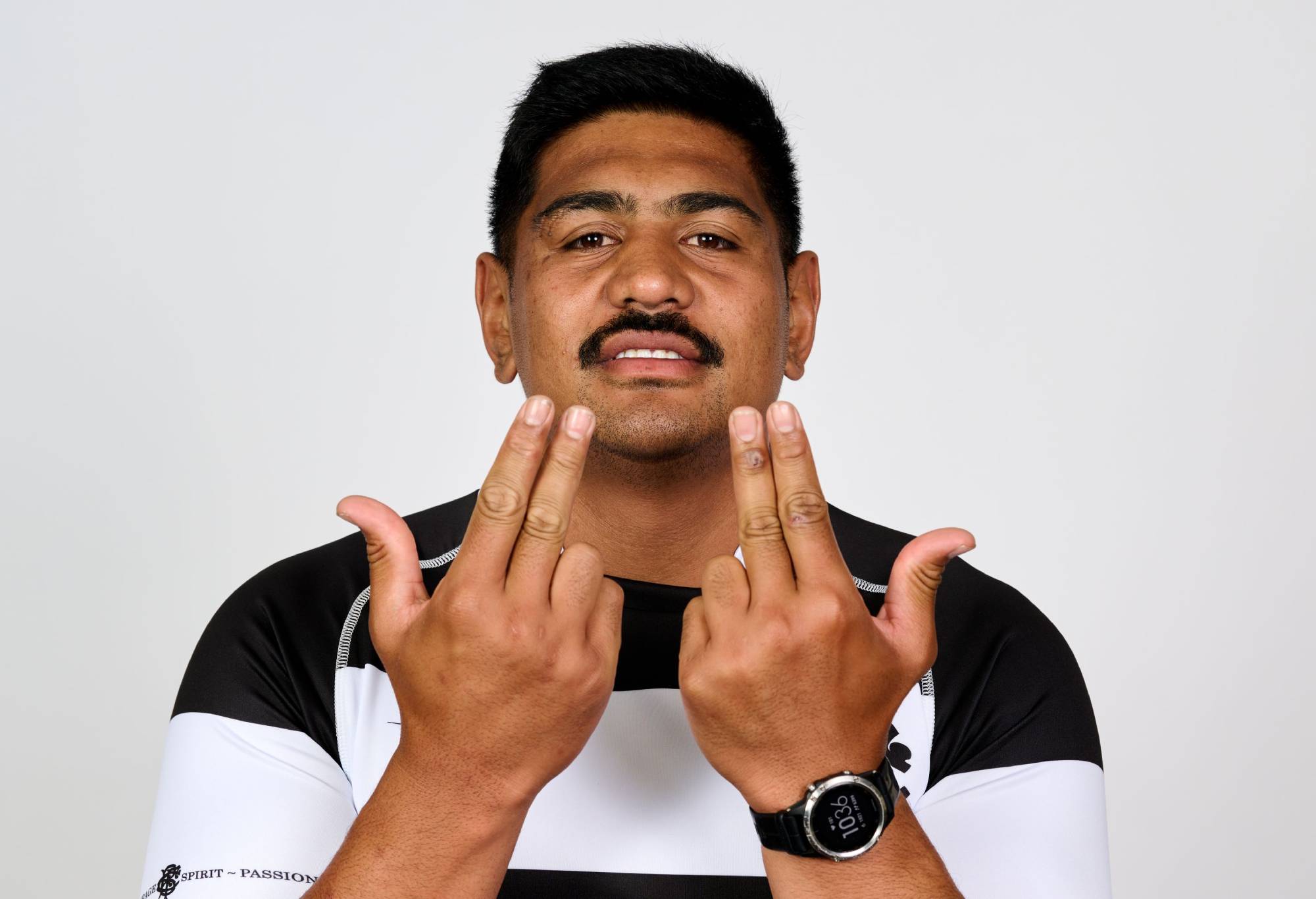 Will Skelton of the Barbarians poses for portrait on June 13, 2022 in Monaco, Monaco. The Barbarians will play England at Twickenham on Sunday, June 19. (Photo by Mattia Ozbot/Getty Images for Barbarians)
