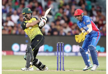 AS IT HAPPENED: ALL HAIL MAXWELL! Aussie star's death-defying double-ton on one leg sinks Afghanistan