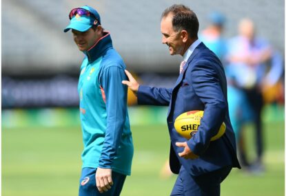 Cricket News: Langer hugs it out, Zampa launches Test bid, Windies star out of series, Livingstone to debut
