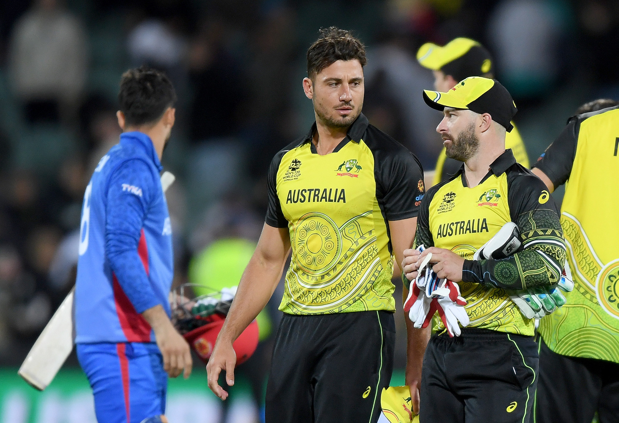 Marcus Stoinis and Matthew Wade from Australia.