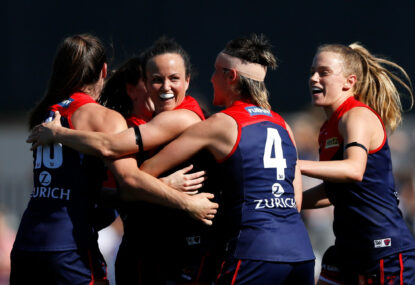 Dees set up AFLW showdown with Lions after prelim final win over Kangaroos