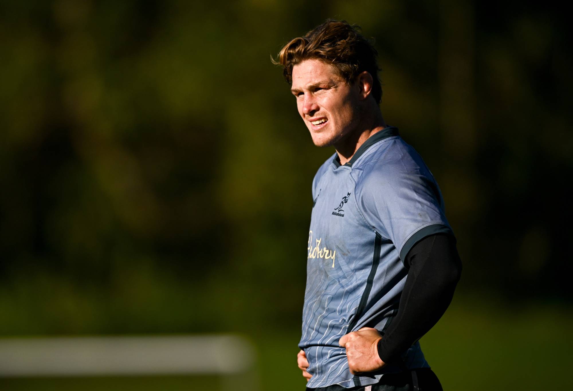 Michael Hooper during Australia rugby squad training at the UCD Bowl in Belfield, Dublin. (Photo By Eóin Noonan/Sportsfile via Getty Images)