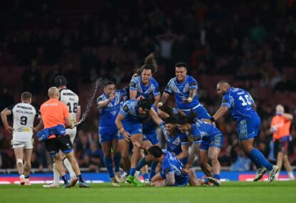 Crichton repeats Grand Final magic as Samoa complete insane 55-point turnaround to reach first World Cup Final