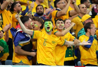 The emotional roller-coaster of being an Aussie fan in Doha