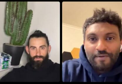 Comedian teaches Brodie Grundy that sport and standup aren't so different after all