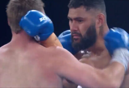 Rabbitohs prop cops a serious beating in first pro bout