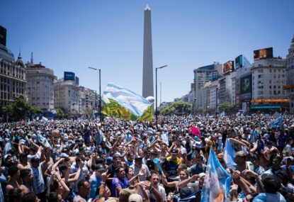 The biggest party in history? Five million Argentines celebrate World Cup win - forcing team to cancel bus parade