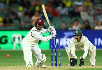 REPORT: Son of a gun keeps Windies afloat as recalled quick shines for Aussies after star duo blaze with bat