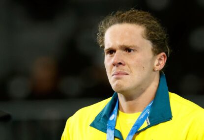 Thorpedo fuming as Aussie young gun fights back tears after bizarre timing error ROBS him of world record and gold medal