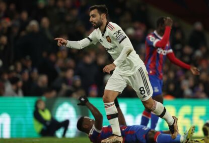 Ten in a row blown as late Palace stunner robs United of milestone win, Leeds crush Cardiff to march on in FA Cup