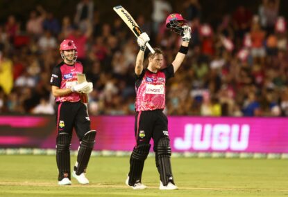 Smith storms into BBL team of tournament after swashbuckling Sixers cameo
