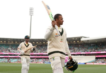 'I don't know': Smith's SCG ton may be last as Khawaja makes hay in 'backyard' to put Aussies on track for series sweep