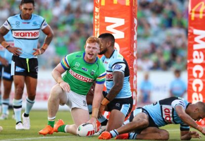 Horsburgh the hero as Canberra withstand Sharks fightback to get on the board for 2023