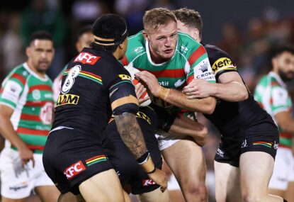 'After the games it’d be Raiders and Rabbitohs': Tom Burgess on lockdown sessions that might bring Wighton to Souths