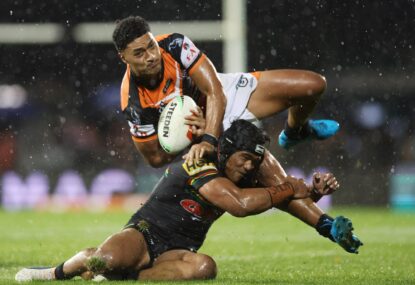 Tigers terrrrific: Wooden spooners cause boilover of the year by upsetting Panthers in wet at Bathurst