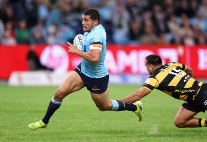 'Gorilla running up Oxford St': Tahs smash Force to get season started as Perese finally comes to life