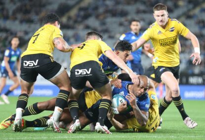 Telea scores FOUR to press All Blacks claim and help Blues beat 'Canes in New Zealand belter