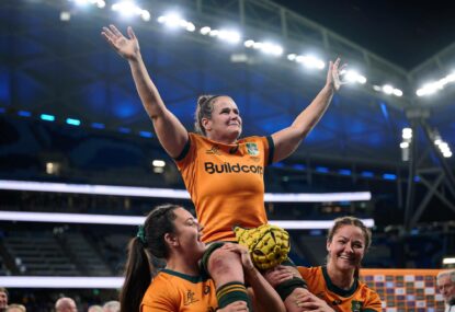End of an era: Parry signs off a winner as Marsters leads Wallaroos to big win over Fiji