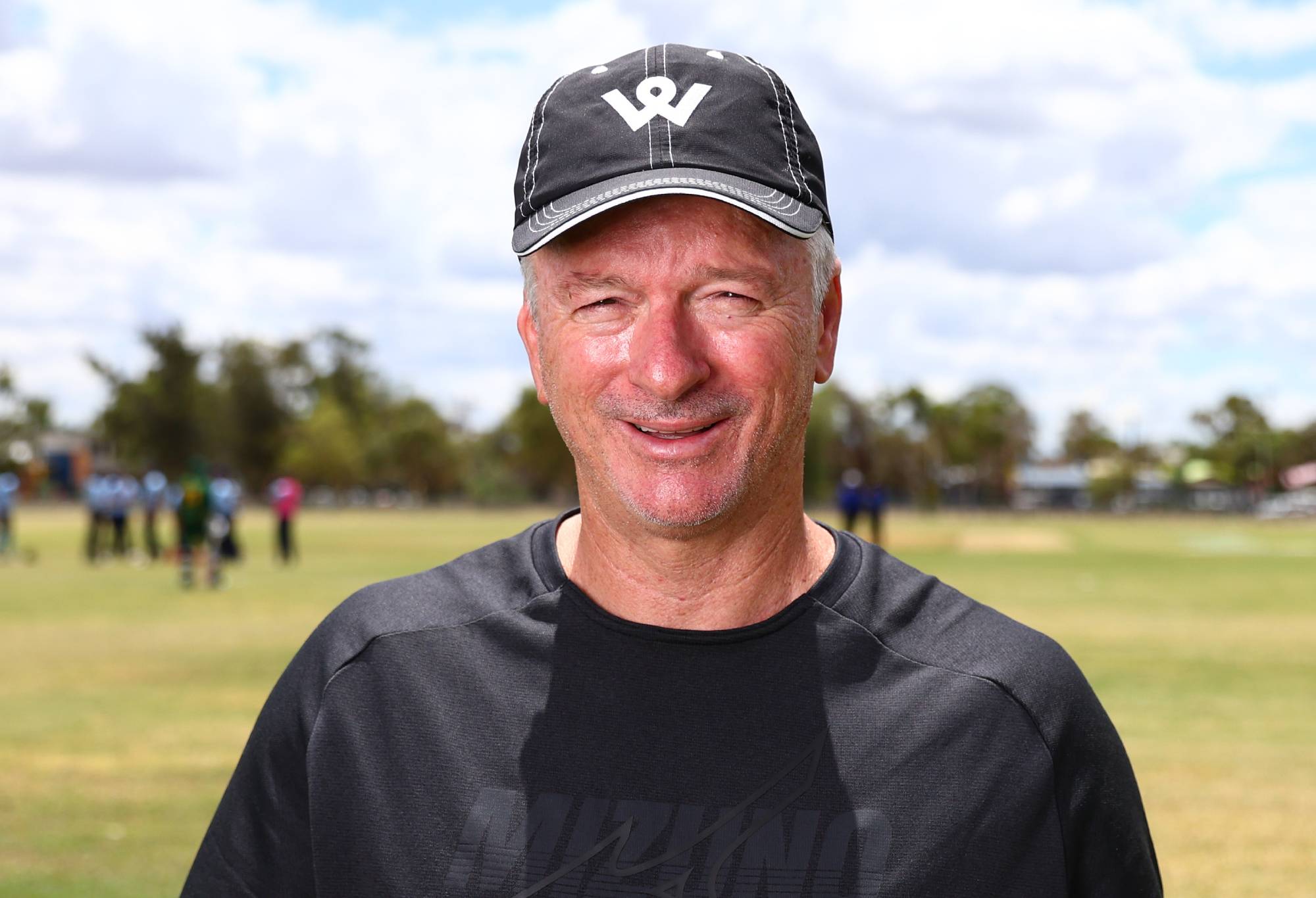 Former Australian cricketer Steve Waugh during the 2023 National Indigenous Championships at Jim McConville Oval on February 24, 2023 in Alice Springs, Australia. (Photo by Chris Hyde - CA/Cricket Australia via Getty Images)