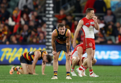 AFL News: Crows captain's incredible classy response to goal controversy, 'broken' Dogs savaged