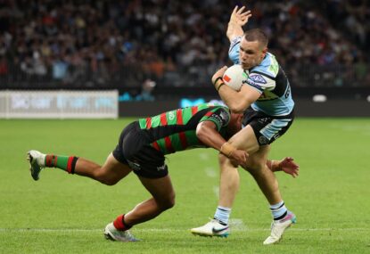 ANALYSIS: Sharks stun Souths with first-half demolition - leaving Bunnies' title hopes in tatters