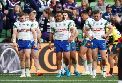 NRL Run Home: Raiders, Rabbitohs looking shaky with three rounds left as 11 teams scramble for finals equation