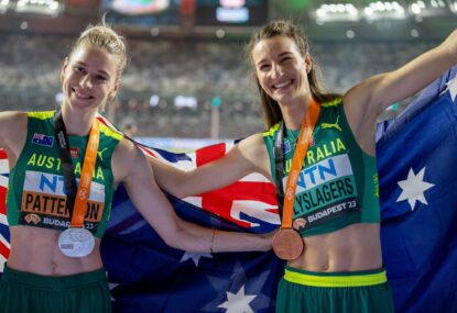 Australia soar to best-ever medal haul at worlds after high jumping duo leap onto podium in emotion-charged final