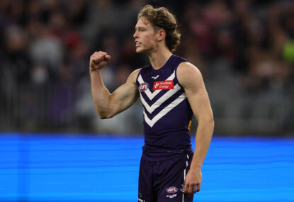 After a good run of form, Fremantle's Matthew Johnson takes the AFL Rising Star round 23 nomination