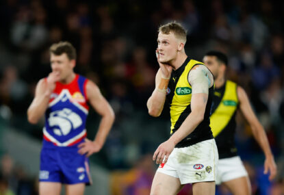 Footy Fix: The Tigers just killed their season with 2023's most putrid quarter - and it spells doom for McQualter too