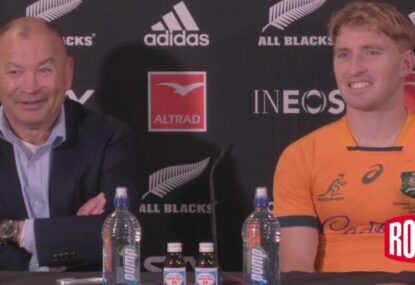 'I saw Fozzie at Centrelink': Eddie's hilarious press conference  after Bledisloe Cup 2023 loss