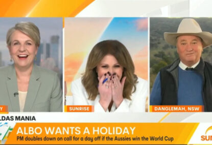 LISTEN: Barnaby Joyce embarrassed after finding out he watched the wrong Matildas game live