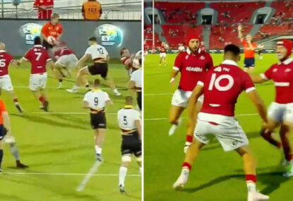 WATCH: Georgia throw caution to the wind in brilliant, Globetrotter-like try