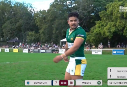 WATCH: Hunter Paisami stars in first full hit-out since injury, even plays scrum-half