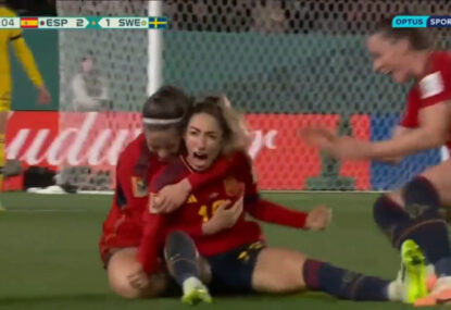 'I don't believe it!' Spain's 89th-minute BELTER sends them through to Women's WC final